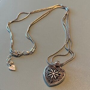 Brighton’s Love Locket - Floral Heart